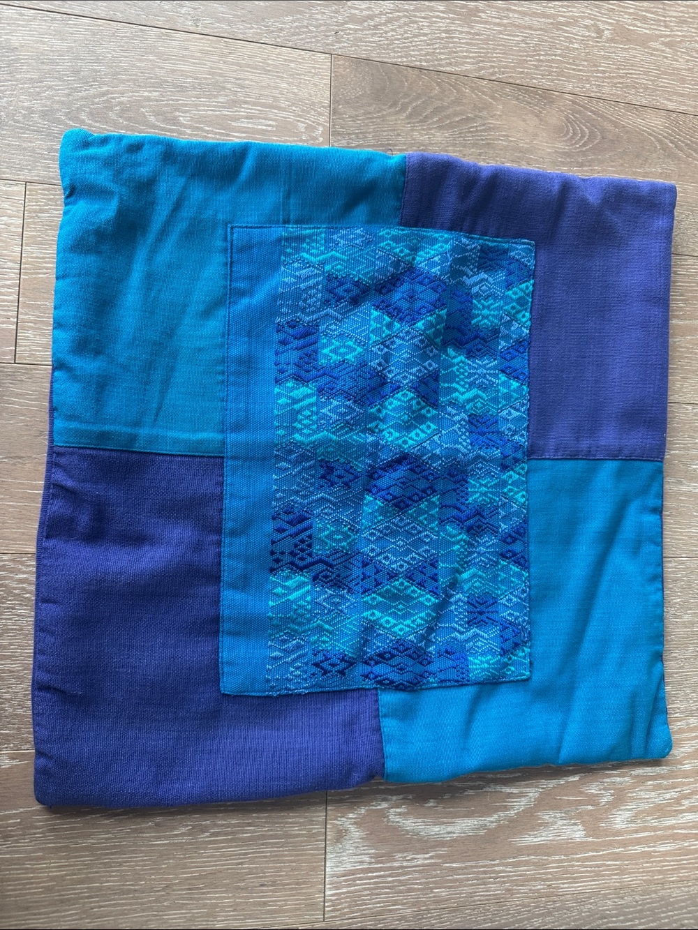 Handmade Guatemalan 17” x 17” throw pillow